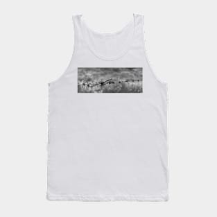 Barbed wire, in B&W Tank Top